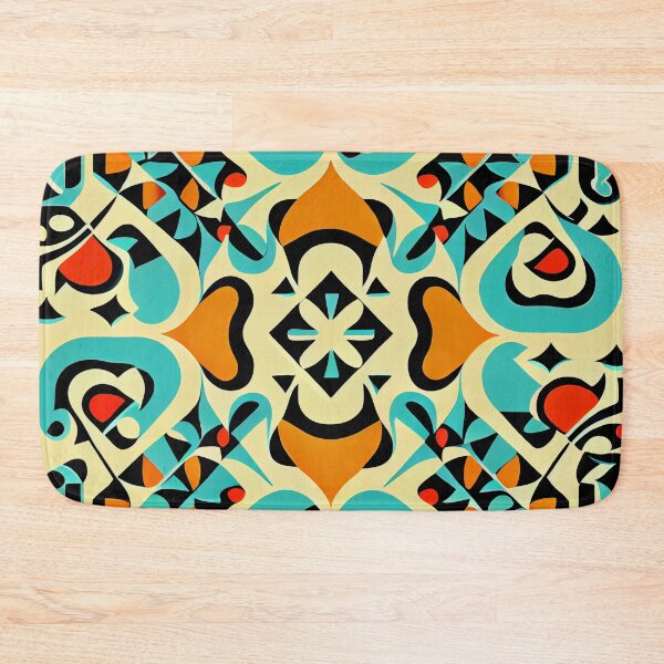 Item preview, Simple Semi Abstract Latin Pattern Digital Painting designed and sold by CodeAndColors.