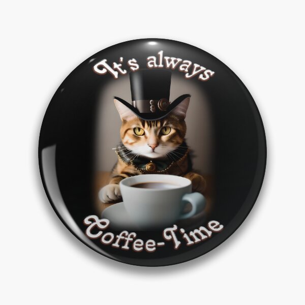 Artikelvorschau, It´s always Coffee-Time. Das perfekte Design für Kaffee-und Katzen-Liebhaber entworfen und verkauft von ArtCreator2023.