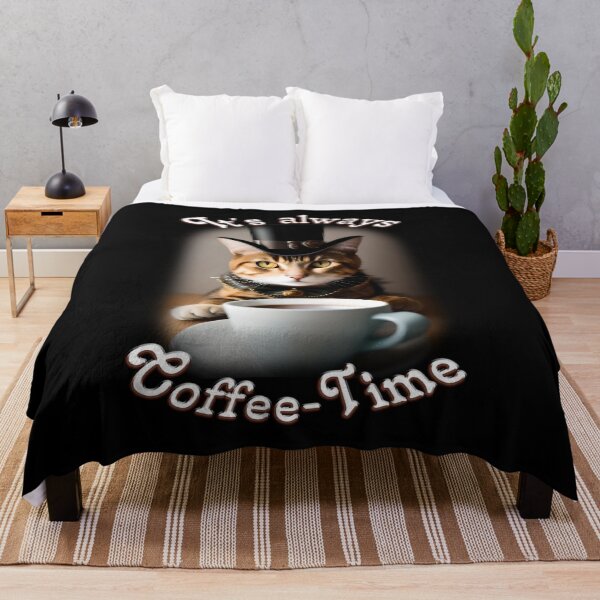 Item preview, It's always coffee time. The perfect design for coffee and cat lovers designed and sold by ArtCreator2023.