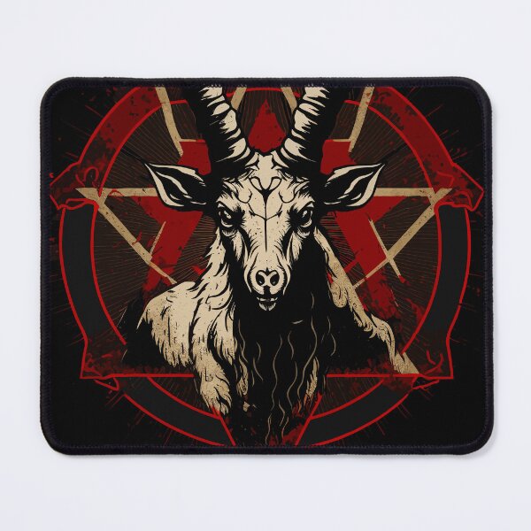 Item preview, Occult Satanic Baphomet Goat in Pentagram designed and sold by k3rstman1.