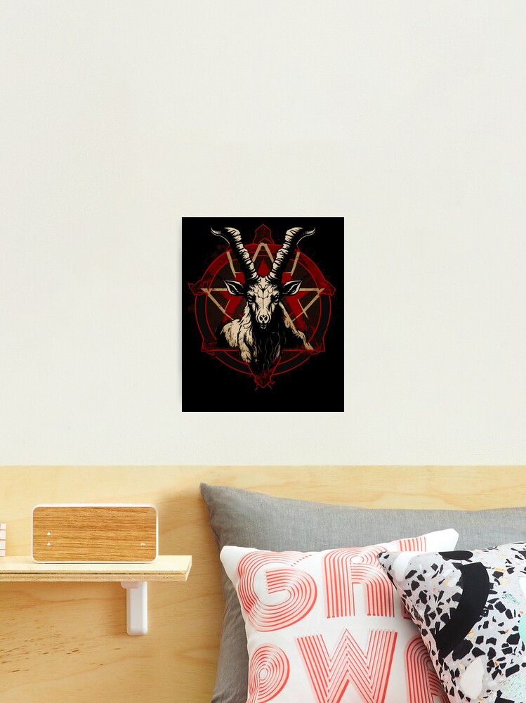 Satanic Decor Baphomet Wall Art Print 