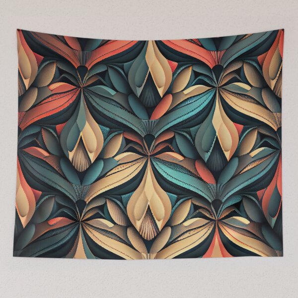 Aperçu de l'œuvre Muted Pattern Digital Painting créée et vendue par CodeAndColors.