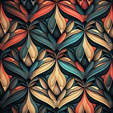 Vorschaubild zum Design Muted Pattern Digital Painting von CodeAndColors