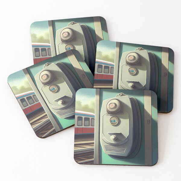Item preview, Waiting at the Monorail A Doorbells Delight Digital Painting designed and sold by CodeAndColors.