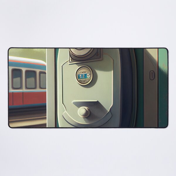 Artikelvorschau, Waiting at the Monorail A Doorbells Delight Digital Painting entworfen und verkauft von CodeAndColors.