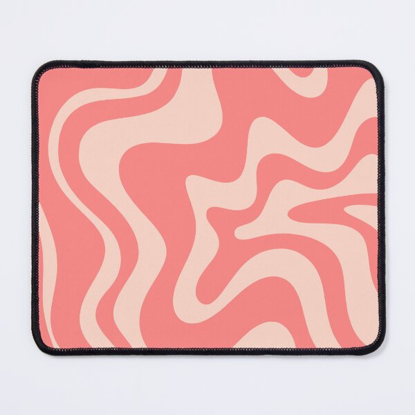 Item preview, Liquid Swirl Retro Modern Abstract Pattern in Soft Pink designed and sold by kierkegaard.