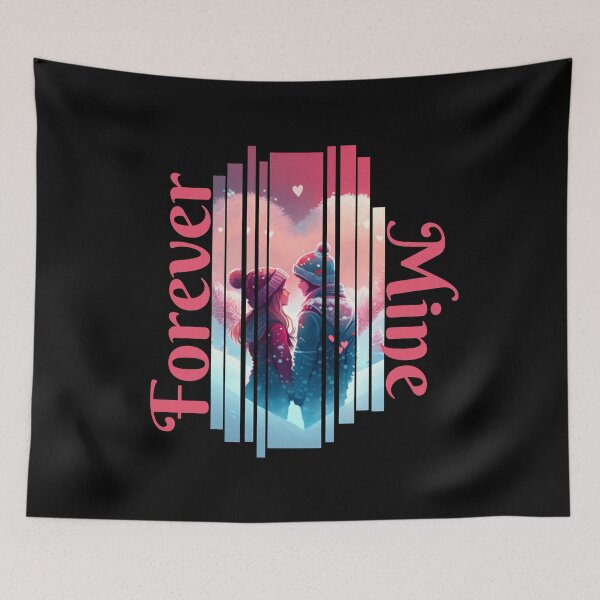 Item preview, Forever Mine - Couples - Love - Heart designed and sold by designerpriti.
