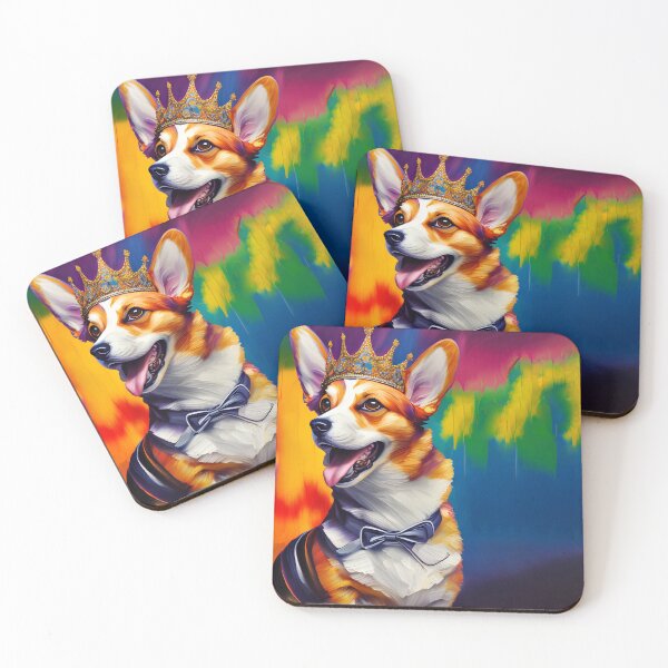 Item preview, Corgi Dog with Crown Art designed and sold by Blok45.