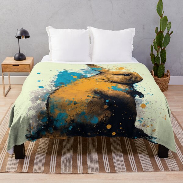 Item preview, Paint splatter bunny - pop art designed and sold by Artxplor.