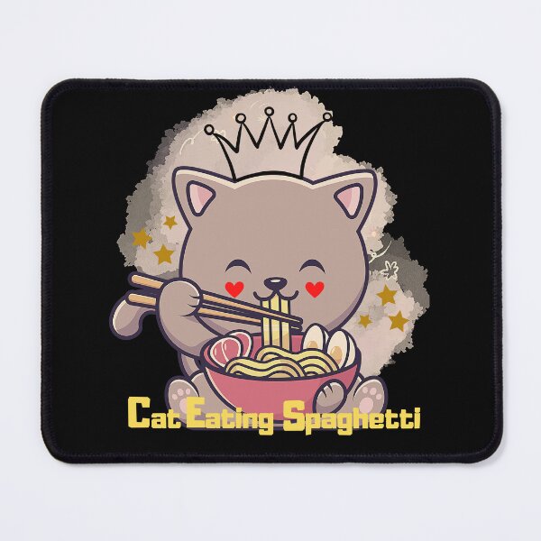 Item preview, Cat Eating Spaghetti designed and sold by 91Ivona.