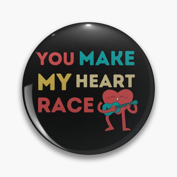 Item preview,  YOU MAKE MY HEART RACE,HEART PLAYING THE GUITAR  designed and sold by DanaMire.