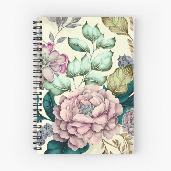 Item preview, pastel pink-purple flowers peonies pattern designed and sold by EmeraldeaArt.