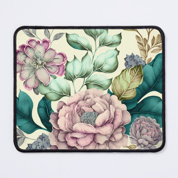 Item preview, pastel pink-purple flowers peonies pattern designed and sold by EmeraldeaArt.