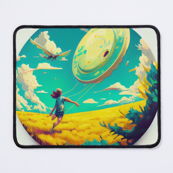Item preview, Lush Frisbee Fun Digital Painting designed and sold by CodeAndColors.