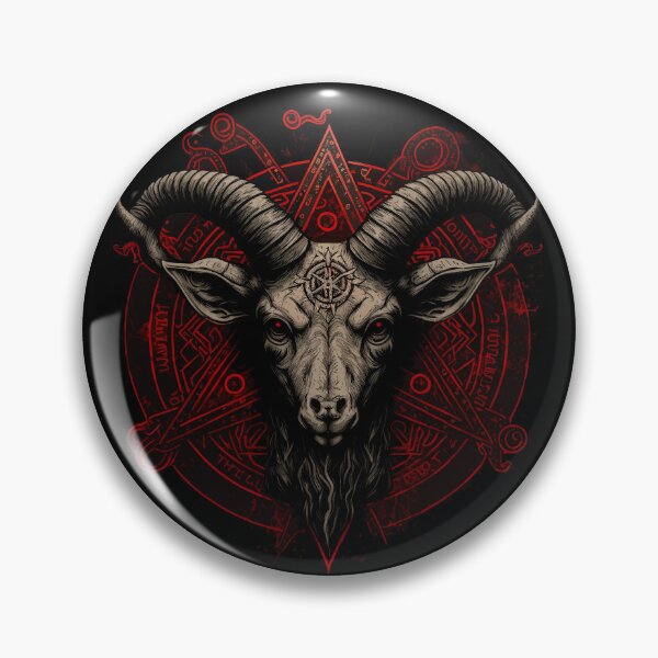 Item preview, Occult Satanic Baphomet Goat in Pentagram designed and sold by k3rstman1.