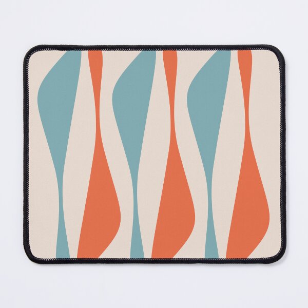 Item preview, MCM Retro Atomic Age Print in Teal and Orange  designed and sold by RetroTrend.