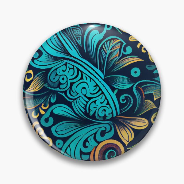 Artikelvorschau, Dazzling Calming Pacific Islander Pattern Digital Painting entworfen und verkauft von CodeAndColors.