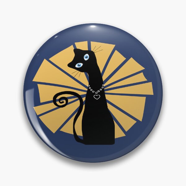 Item preview, Atomic Mid Century cat,Retro atomic cats,Mid Century Modern Cat,mid century black cat, designed and sold by Tamas Das.