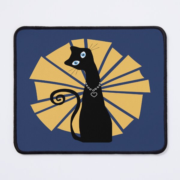 Item preview, Atomic Mid Century cat,Retro atomic cats,Mid Century Modern Cat,mid century black cat, designed and sold by Tamas Das.