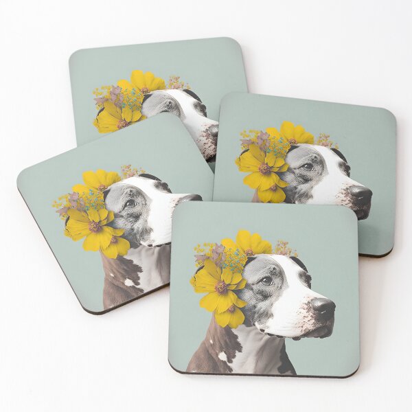 Item preview, Dog and flower collage 07 designed and sold by EmilyDayDreams.