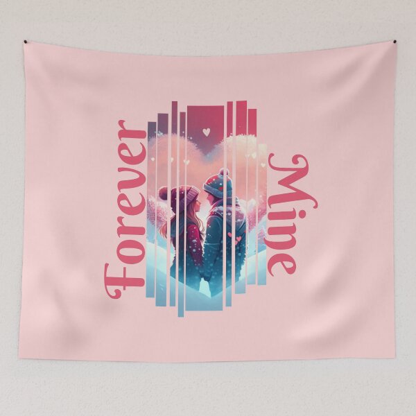 Item preview, Forever Mine - Couples - Love - Heart designed and sold by designerpriti.