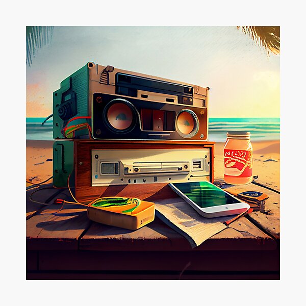 Item preview, Summer Jams Digital Painting designed and sold by CodeAndColors.