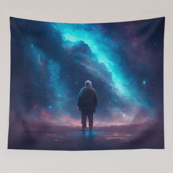 Item preview, Old Man staring into Universe designed and sold by Ingama-Designs.