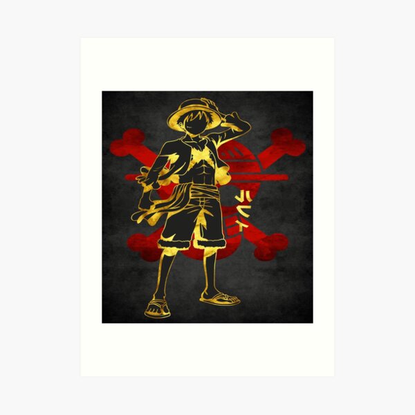 "One Piece Monkey D. Luffy strawhat" Art Print for Sale by SophiaMrt