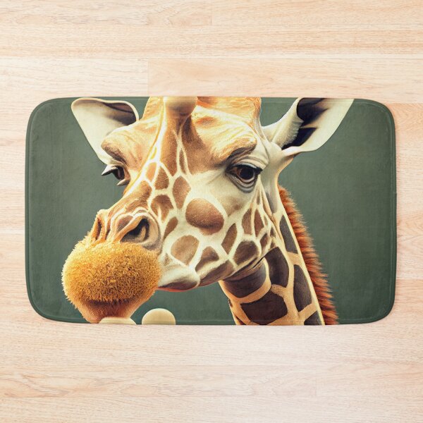 Item preview, A Surprising Alibi Giraffe and Rubber Digital Painting designed and sold by CodeAndColors.