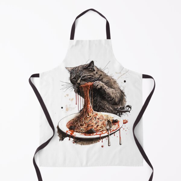 Item preview, Cat eating spaghetti  designed and sold by MystiS.