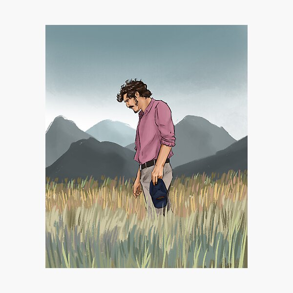 Frankie in the grass Photographic Print