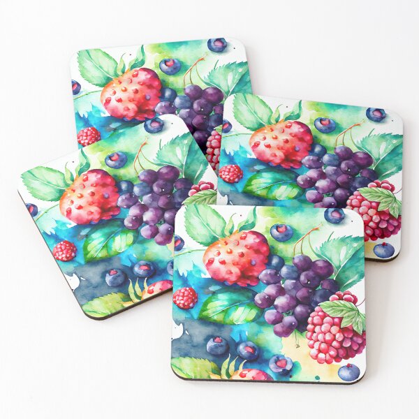 Item preview, Berries cocktail pattern  designed and sold by AppleElf.