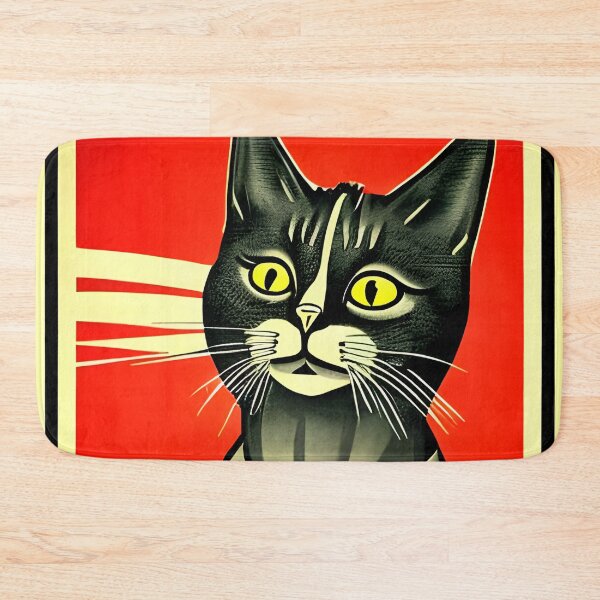 Item preview, Retro War Propaganda Cat - War? designed and sold by Dalive.