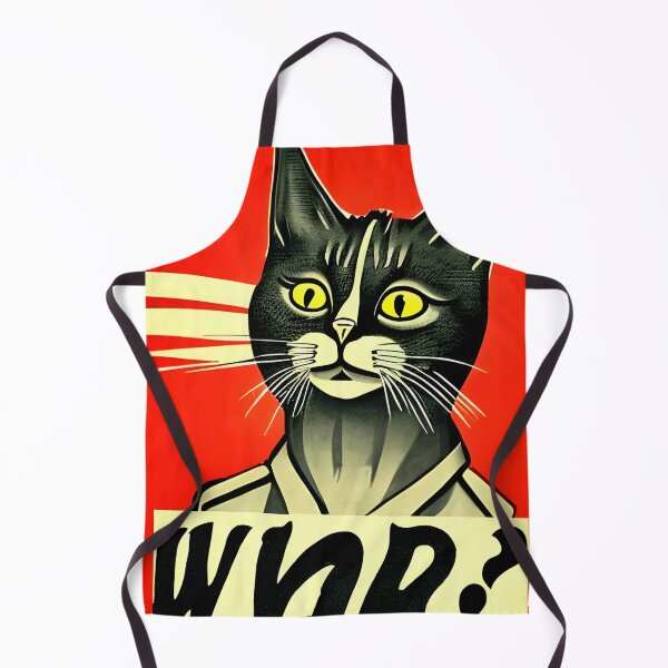 Item preview, Retro War Propaganda Cat - War? designed and sold by Dalive.