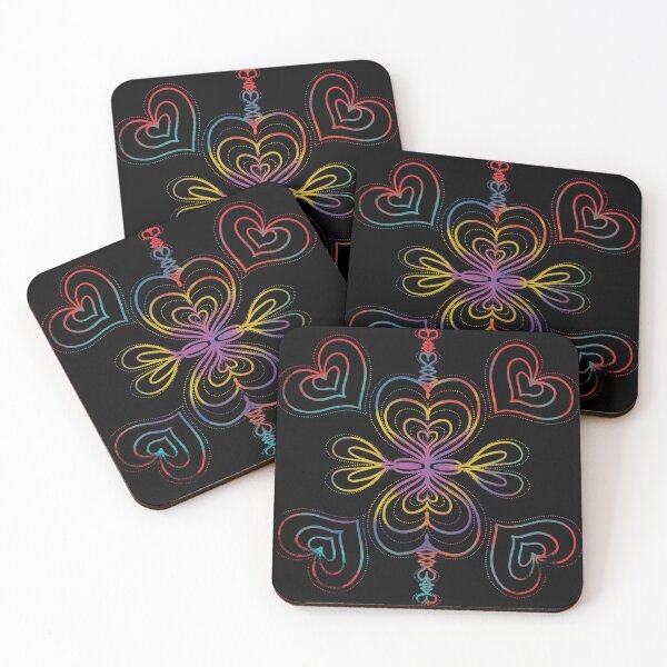 Item preview, Valentine colourful hearts designed and sold by Xatutik.art.