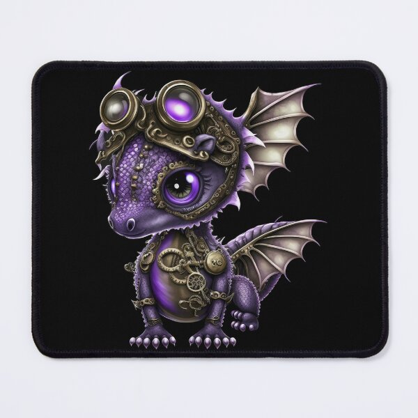Item preview, Steampunk Purple Baby Dragon designed and sold by VicAndSteam.
