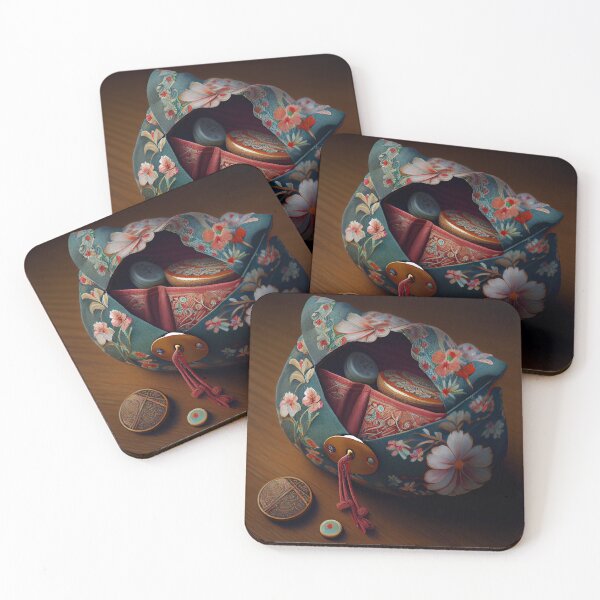 Item preview, Kimonos Pocket Treasures Digital Painting designed and sold by CodeAndColors.