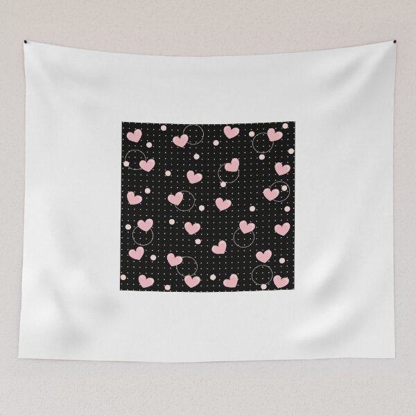 Item preview, Pink heart with black background  designed and sold by sheelashop.