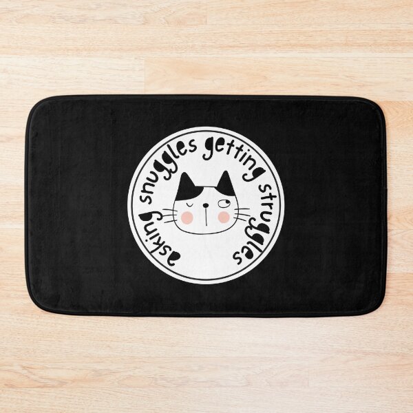 Item preview,  i ask for snuggles what i get struggles funny cat meme minmalist designed and sold by gulnaz797.