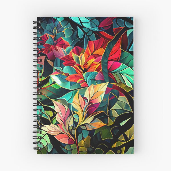 Item preview, Enchanted Mosaic Tropical Pattern Digital Painting designed and sold by CodeAndColors.