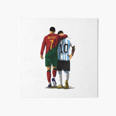 Item preview, Messi Ronaldo Chit Chat Illustration designed and sold by Lara Samuel.