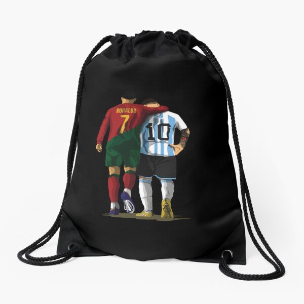 Aperçu de l'œuvre Illustration de bavardage Messi Ronaldo créée et vendue par Lara Samuel.