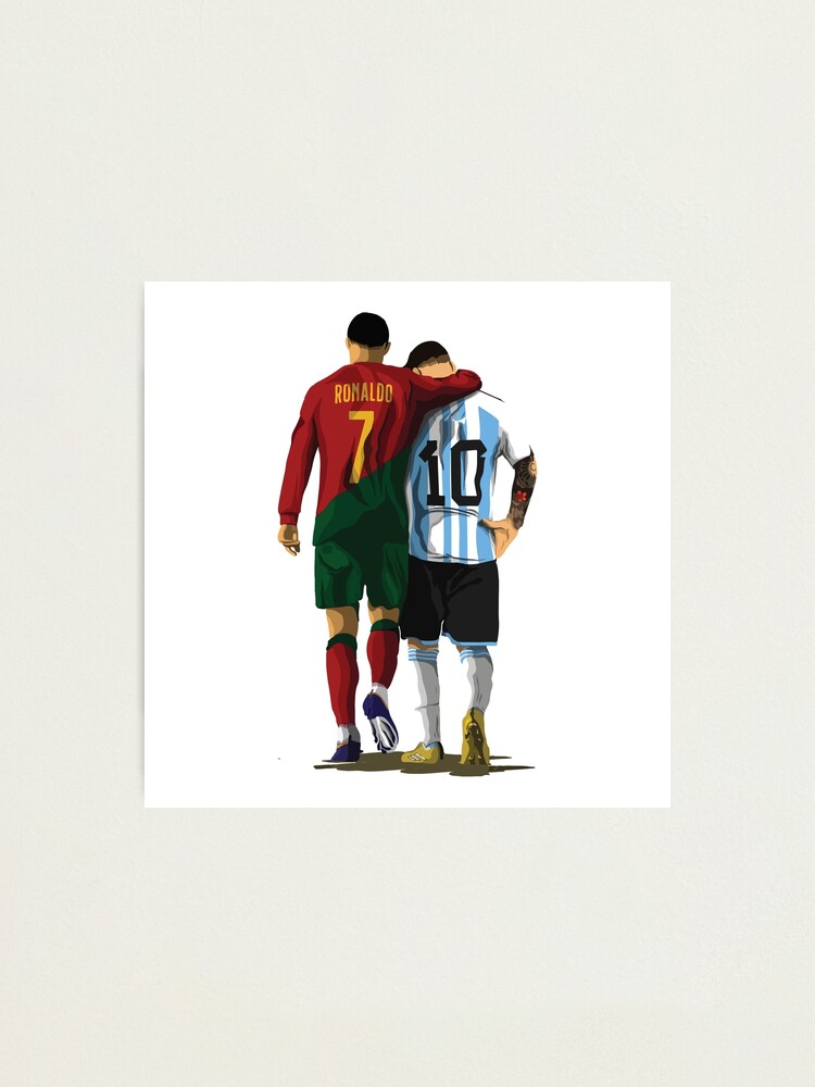 Cristiano Ronaldo Lionel Messi Bundle set of 2 Premium Poster Prints Hand- drawn/digital Caricature Art Portraits - Etsy