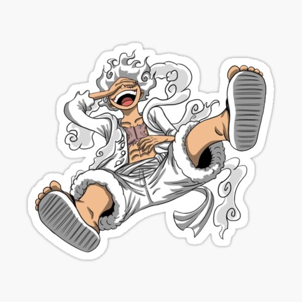 Luffy One Piece Gear Five Sticker by MangaRider