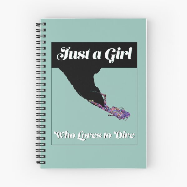 Item preview, Just a Girl Who Loves to Dive designed and sold by MandWthings.