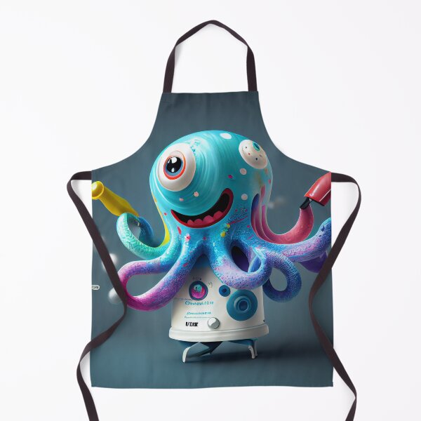 Artikelvorschau, Spinning Toothpaste Octopus Digital Painting entworfen und verkauft von CodeAndColors.