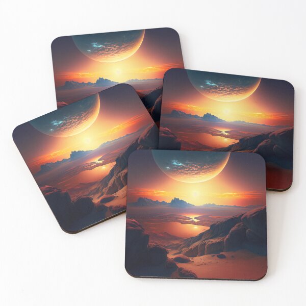 Artikelvorschau, Expanding Horizons at Sunset Digital Painting entworfen und verkauft von CodeAndColors.