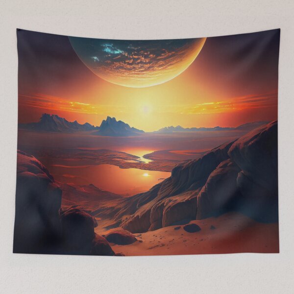 Artikelvorschau, Expanding Horizons at Sunset Digital Painting entworfen und verkauft von CodeAndColors.