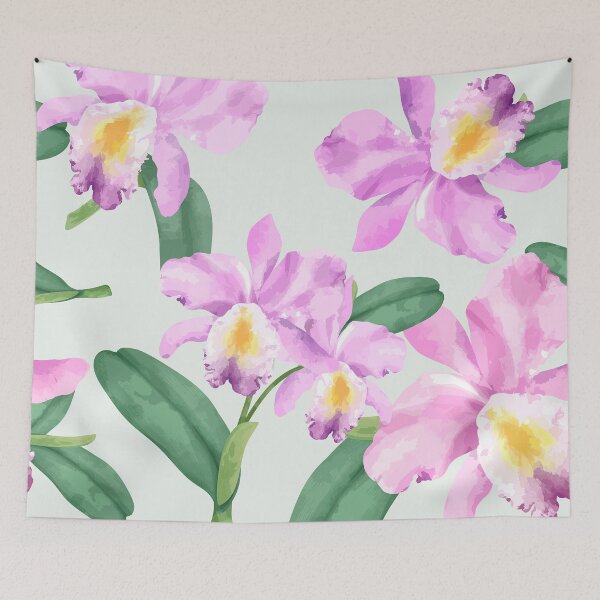 Item preview,  Watercolor Orchid Flower Market,farmers market flowers, florist market, flower market florist, exhibition, designed and sold by Tamas Das.