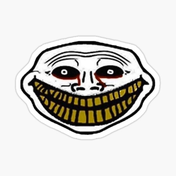 troll trollface trollge sticker by @iliketomanythings